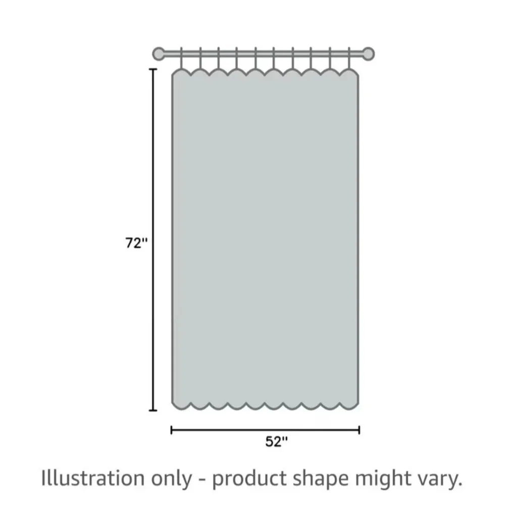 BGment‎ White Linen Curtains 52w x 120